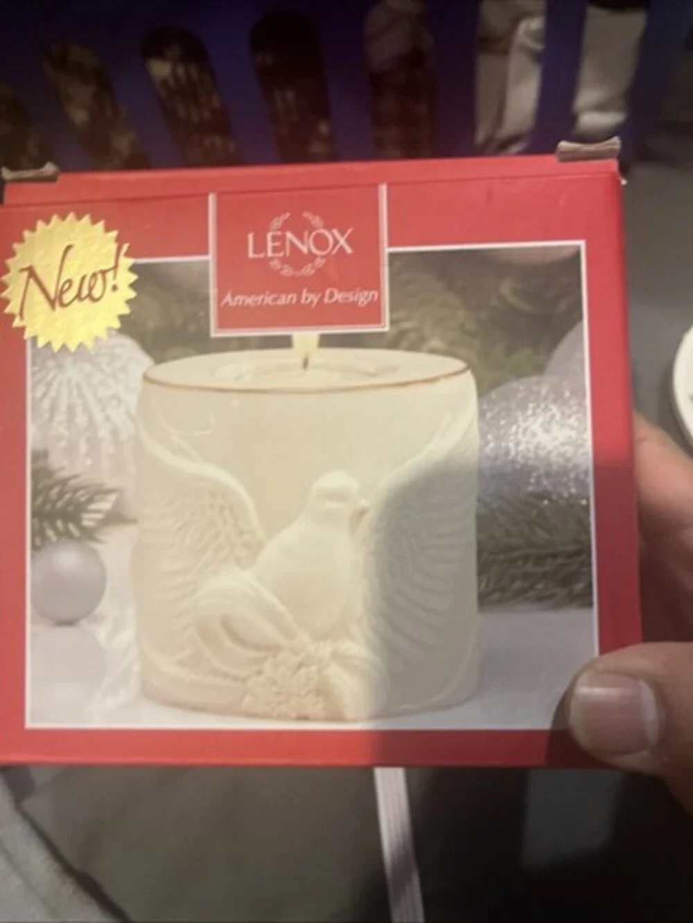 New Lenox Radiant Light Dove Votive Candle Holder 3.25